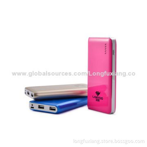 New arrival portable dual USB port power bank, 8000mAh for all digital devices